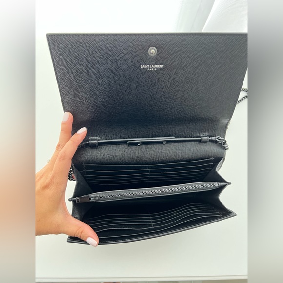 AUTHENTIC YSL BAG Black on Black - Picture 7 of 9